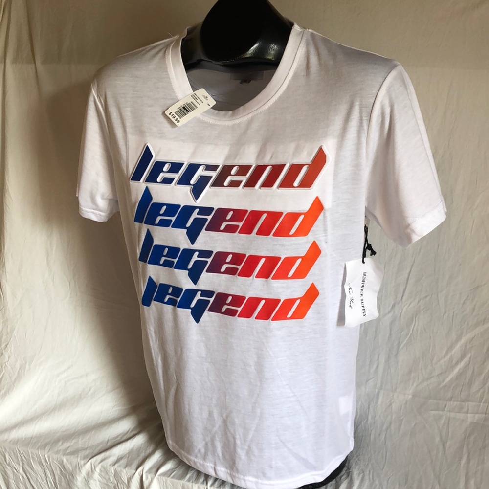 $20 Bushwick Supply NY Legend white tee shirt M L